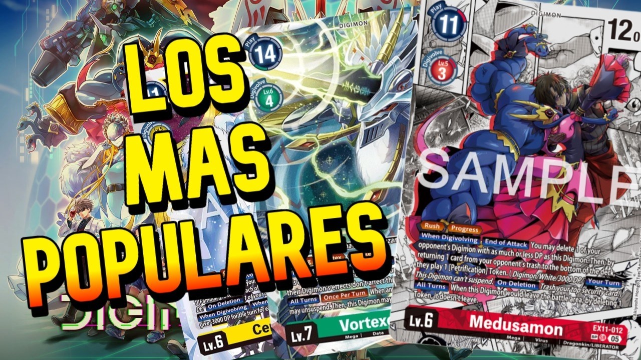 Los Mejores Decks y Mas Jugados de La Expansión Ex11 | Digimon Card Game
