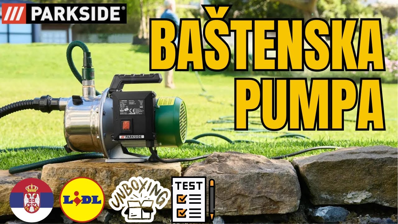 BAŠTENSKA PUMPA Parkside PGPS 1100 B2 SRPSKI SRBIJA LIDL