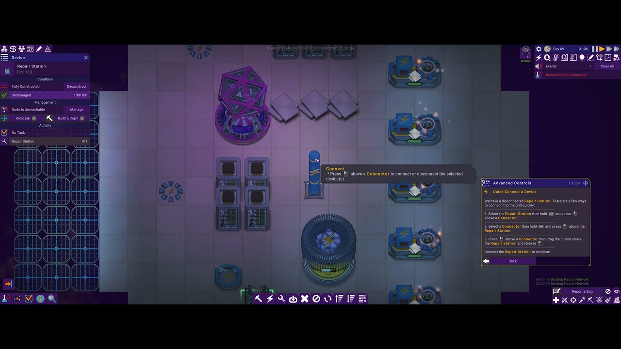 Stardeus In-Game Tutorial How-to-Play #12 - Advanced Controls