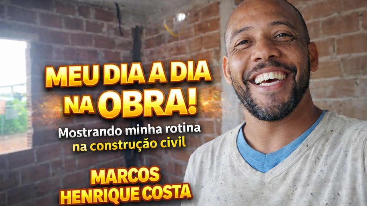 🎥 T&Iacute;TULO :🔥Minha Rotina na Constru&ccedil;&atilde;o Civil | Dia Real de Obra na Pr&aacute;tica