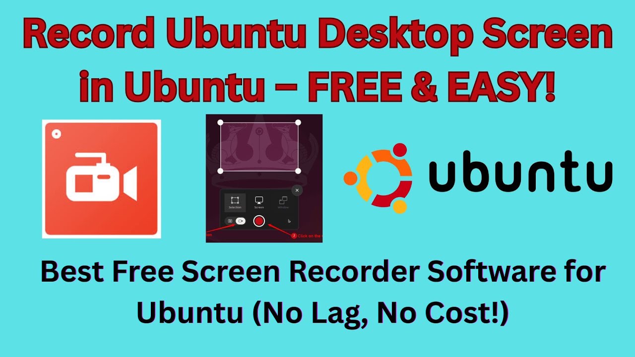 Best Free Screen Recorder for Ubuntu ||  Kazam || No Watermark, No Lag, No Cost