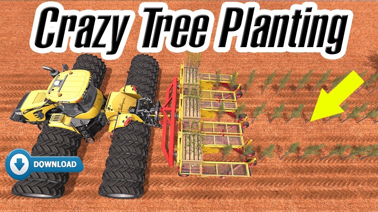Farming Simulator 17: Normal VS Crazy VS Legend, Crazy Tree Planting vs +500 Tree Sapling Pallets