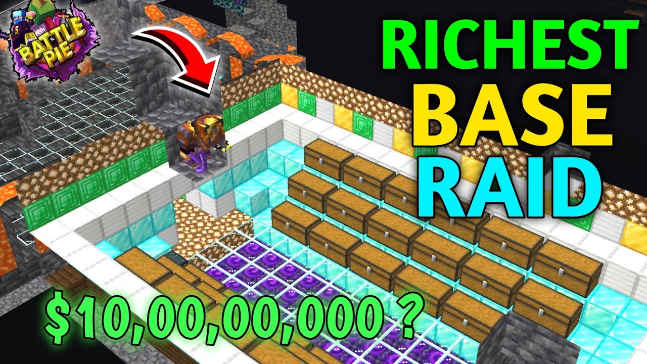 How I Raided the Richest Base in Battle pie Server !