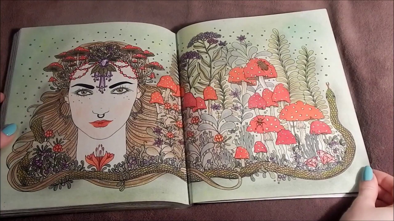 COMPLETED Dagdrömmar (Daydreams) Coloring Book - Flip Through