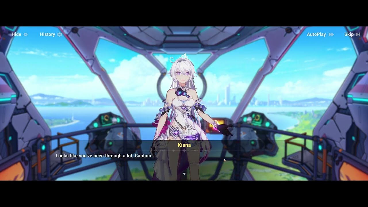Kiana Welcomes Captain Back, Honkai Impact 3rd (login scene, returning after more then a month)