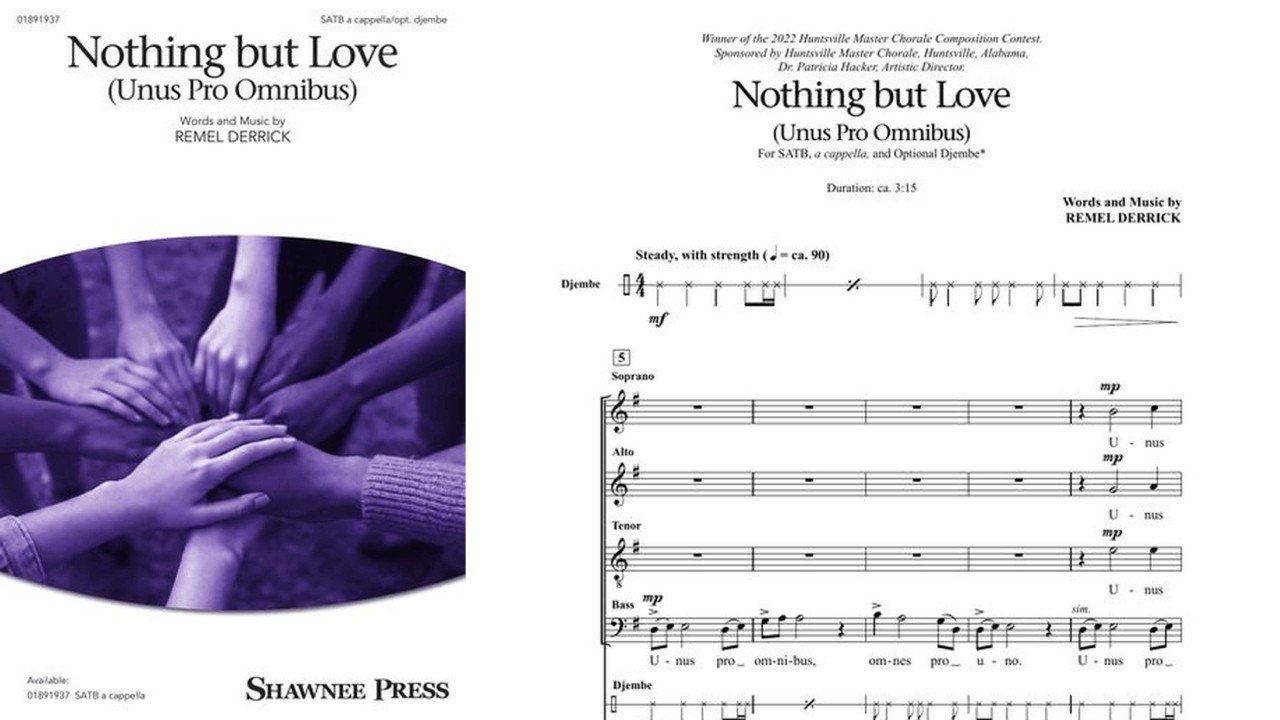 «Ничего, кроме любви» (Unus Pro Omnibus) | Хор SATB | Автор: Ремель Деррик
