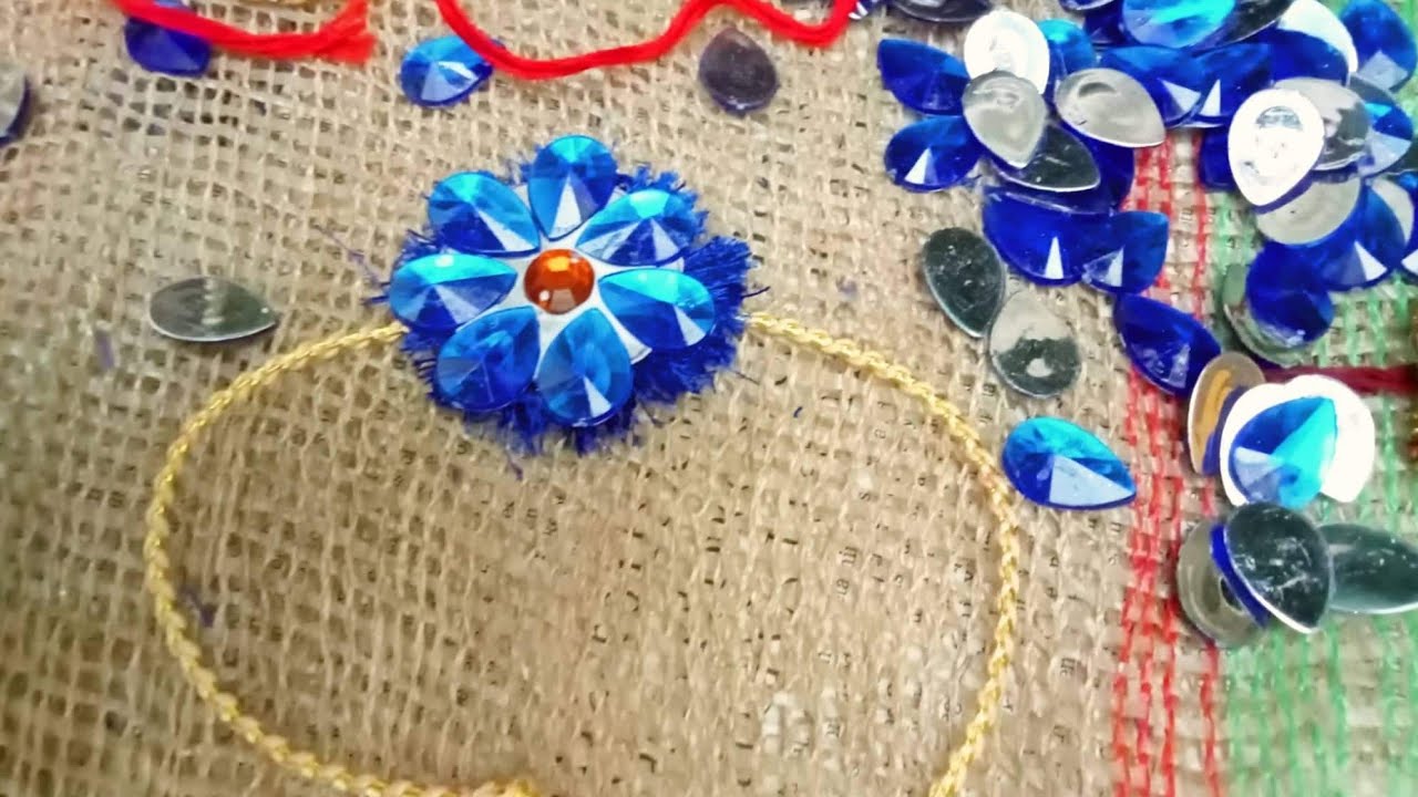 DIY Silk Thread Rakhi At Home | How To Make Beautiful Rakhi For Rakshabandan | jassu'sfoodparadise