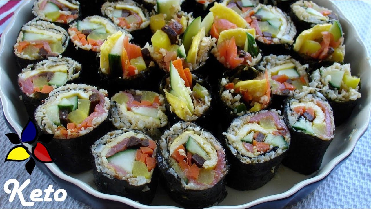 Gimbap,  Kimbap (keto, gluten free, sugar free)