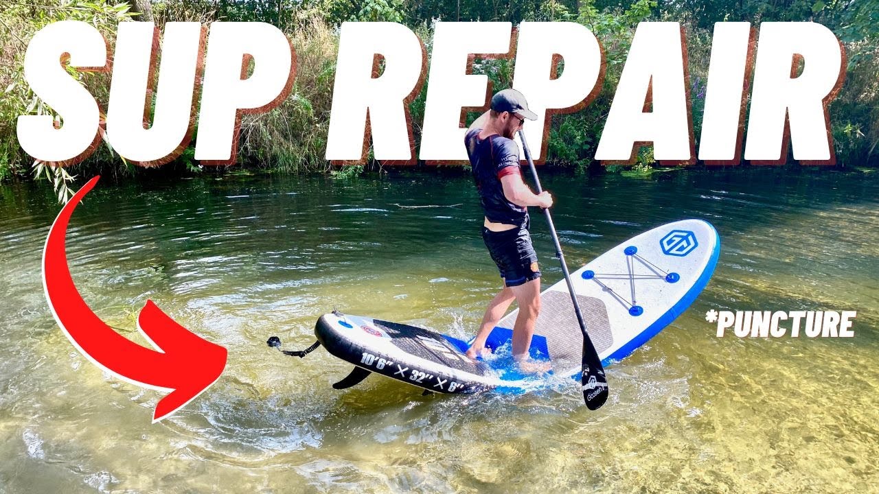 My SUP got a PUNCTURE and I Tried to Fix it (Badly) | How to Repair a Stand Up Paddle Board Puncture