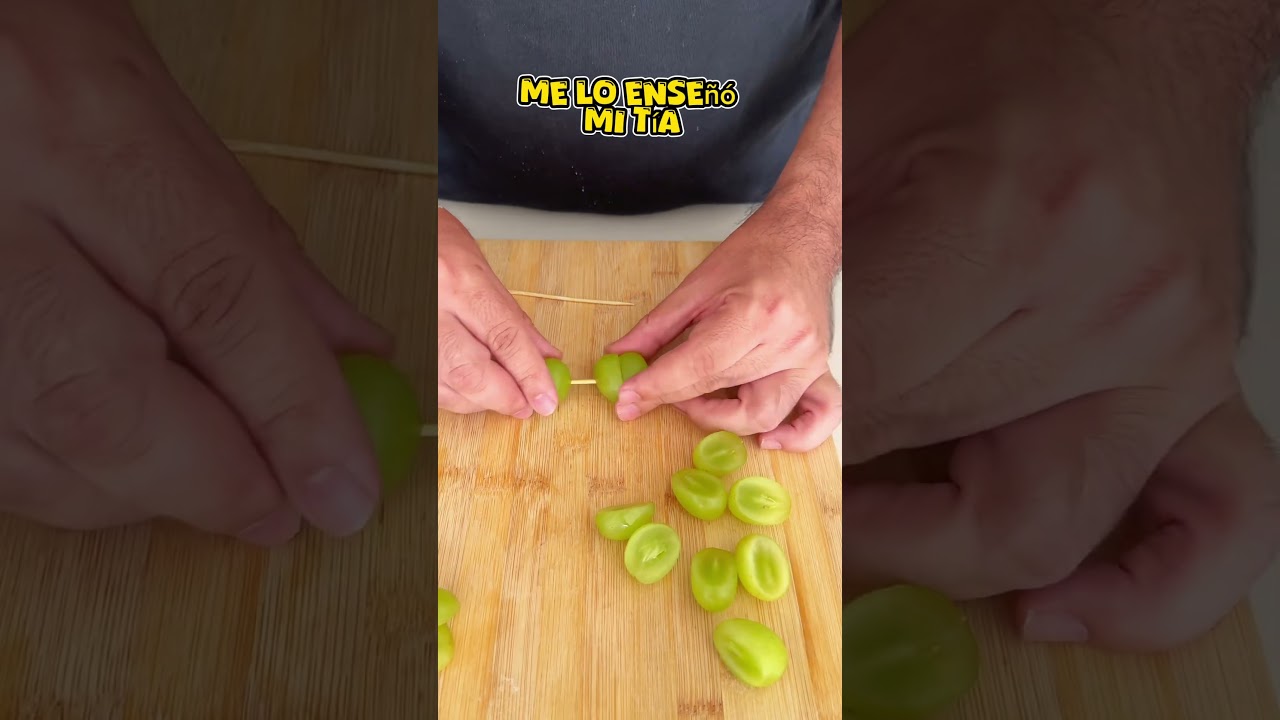 Sorprende a tus invitados con estas brochetas de uvas &hearts;️ #recetas #tips #lifehacks #cocina #hacks