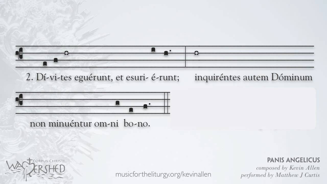 Panis Angelicus Mixed Range by Kevin Allen, sung by Matthew J Curtis:Secundus