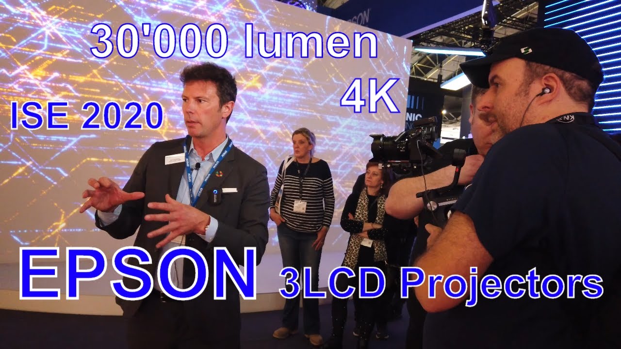 Epson at ISE 2020, 4K Native 3LCD Projector, 4K Enhanced, Blending, Projection mapping, signage