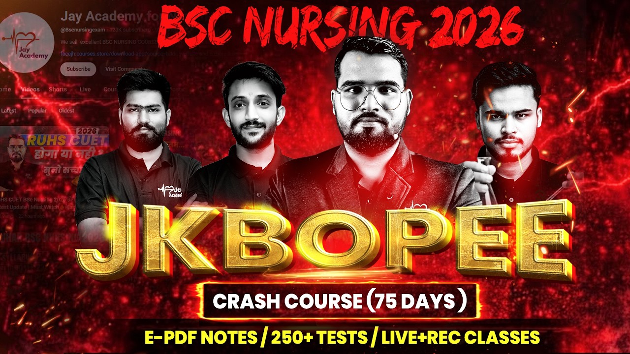 JKBOPEE BSc nursing 2026 🔥 | BATCH LAUNCH | Full Details