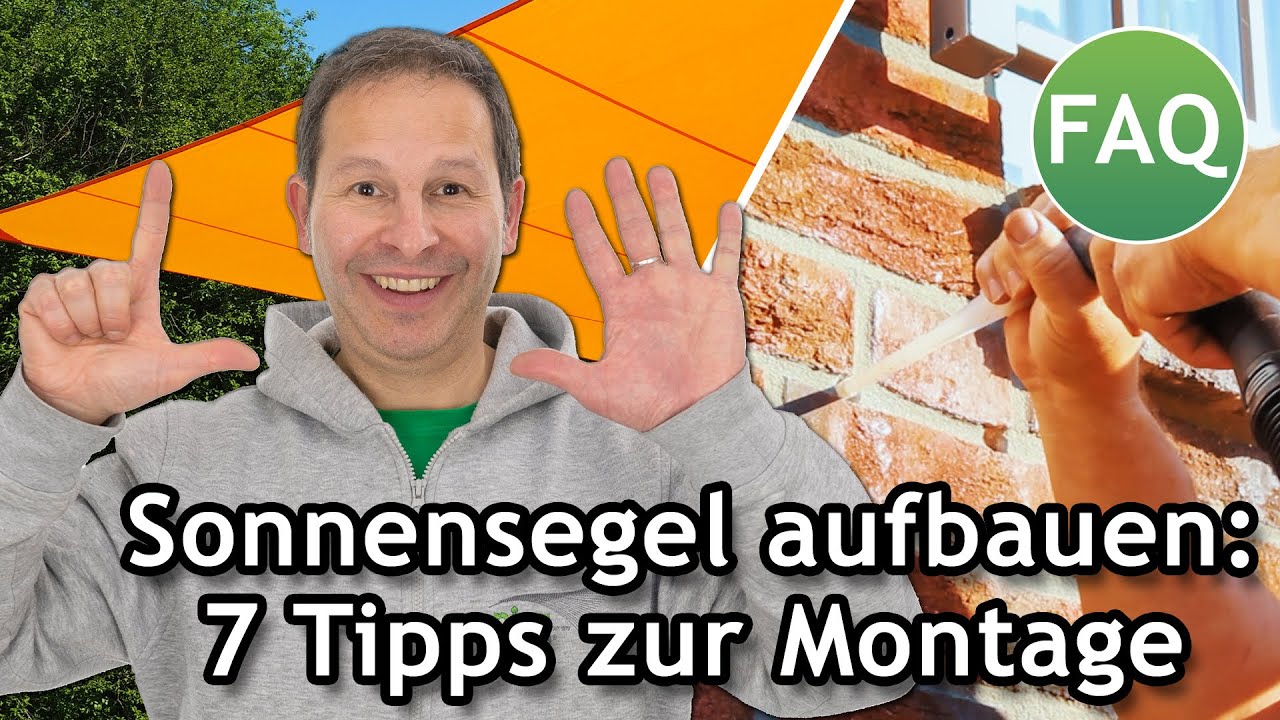 Sonnensegel befestigen: 7 Profi-Tipps zu Aufbau & Montage | FAQ ☀️ Pina