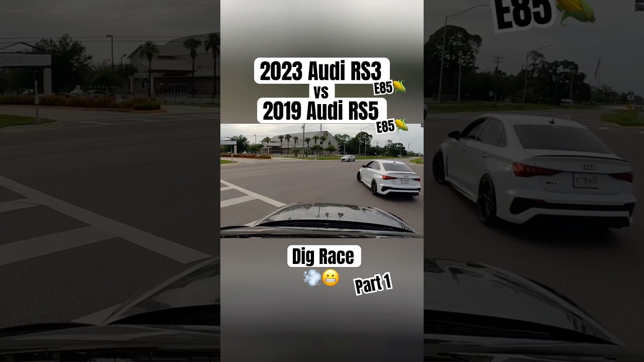 Audi RS3 vs RS5💨#DragRace #Racing
