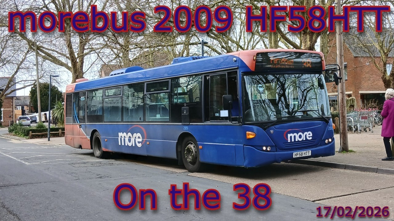 morebus | 2009 HF58HTT | Scania N230UB OmniCity | On the 38 17/02/2026