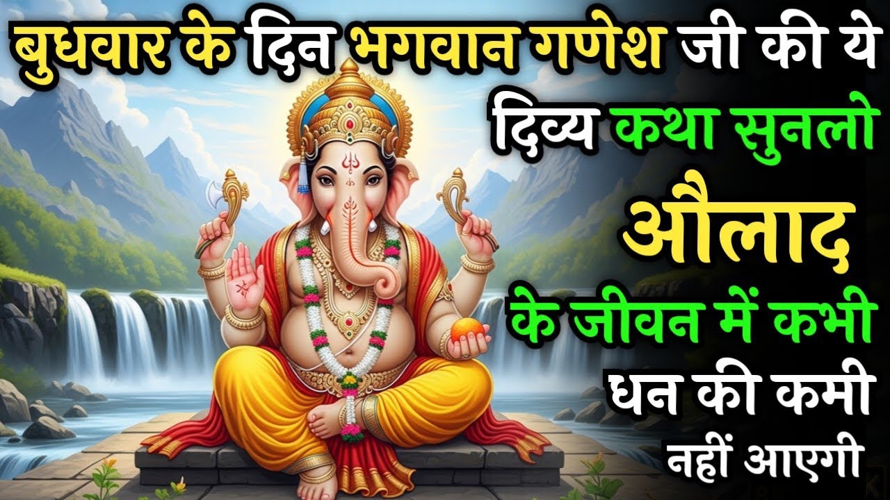 बुधवार को भगवान गणेश जी की ये पावन कथा सुनलो औलाद के जीवन में कभी धन की कमी नहीं आएगी | Budhwar Vrat