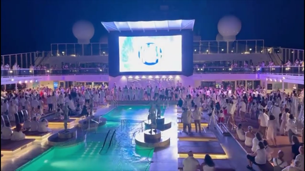 White Night in MSC Meraviglia #10november2023 #cruiseship #carribean #bahamas #dance 🇧🇸🇺🇸