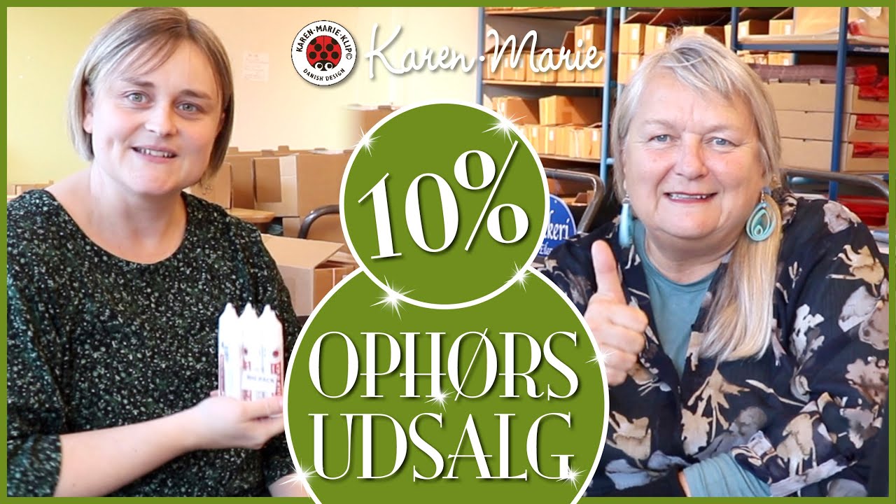 ❤️ Ophørsudsalg fortsætter - 10% PÅ ALT hos Karen-Marie Klip & Papir