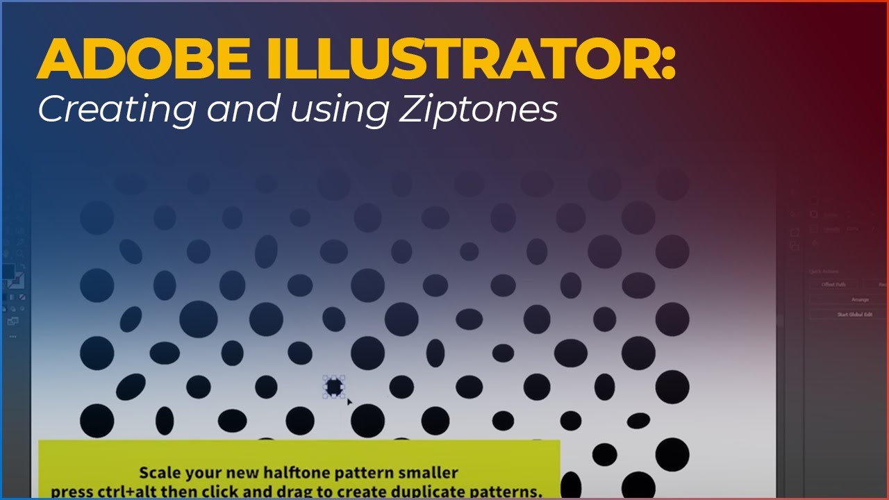 Adobe Illustrator: Creating and using Ziptones