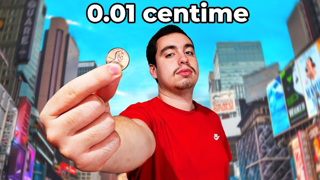 Survivre avec 1 CENTIME aux États-Unis