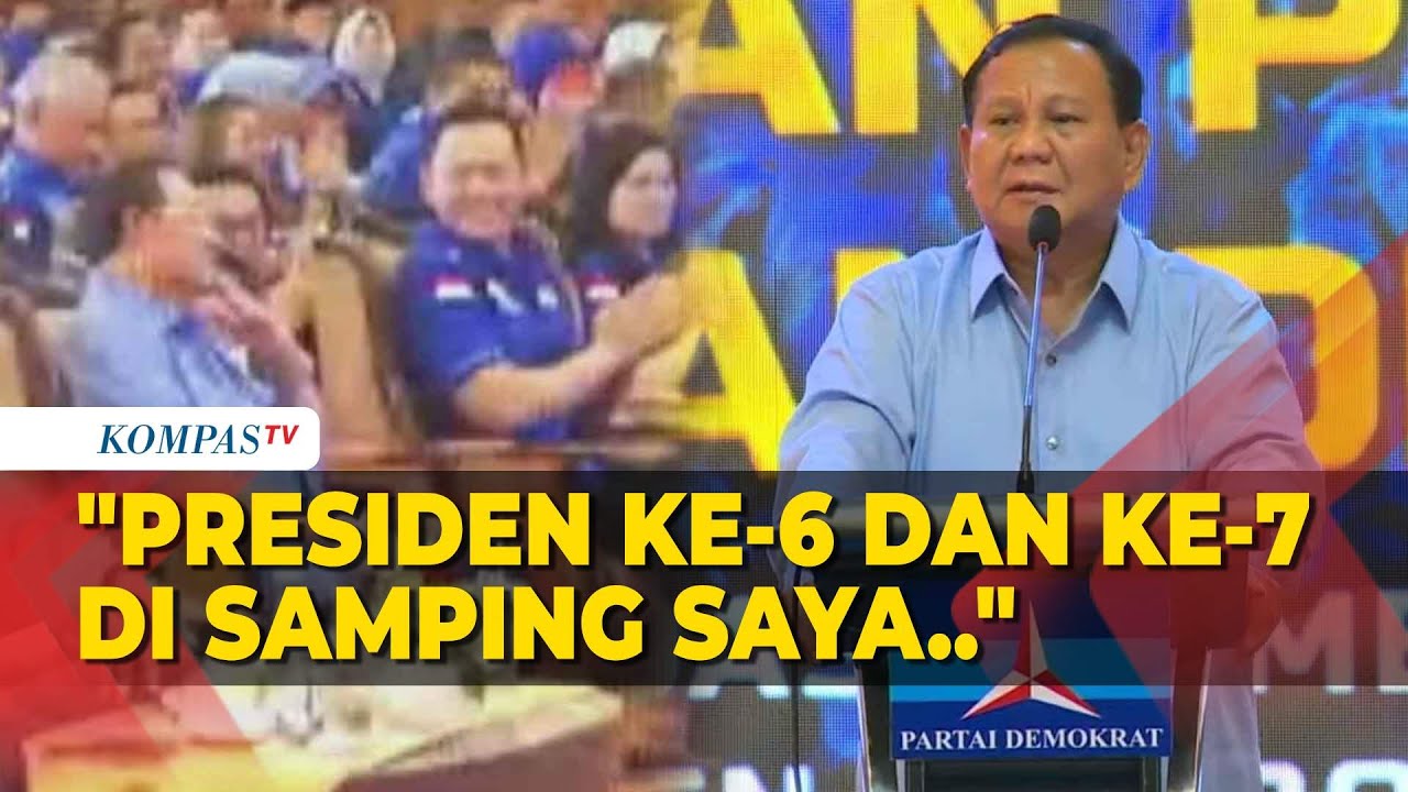 [FULL] Pidato Prabowo di Konsolidasi Demokrat, Sanjung Endorsement SBY