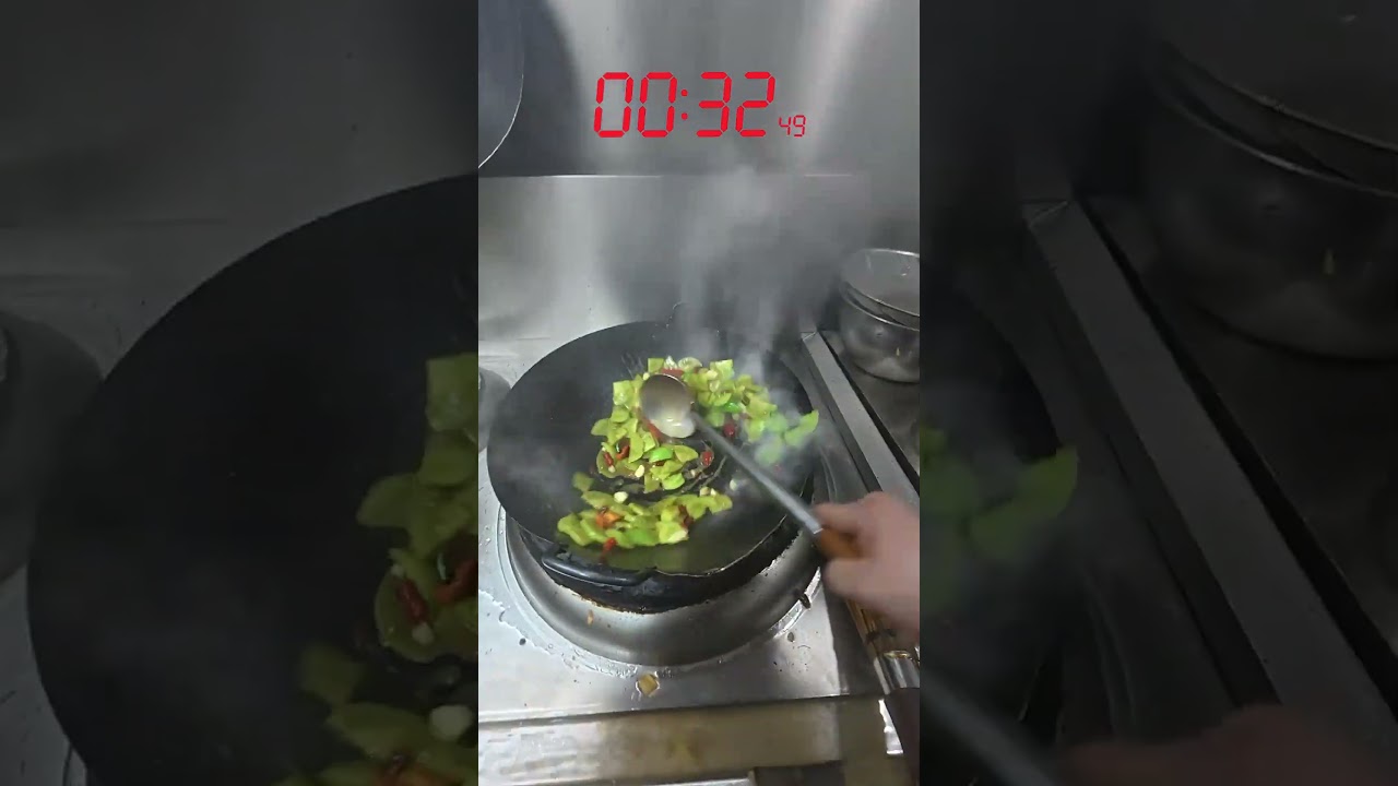 56 Seconds to Stir-Fry Green Tomatoes!