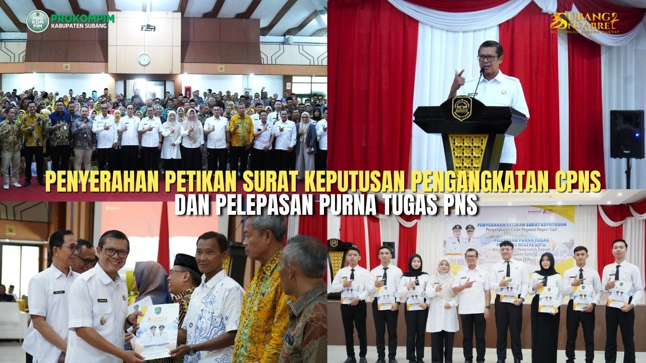 PENYERAHAN PETIKAN SURAT KEPUTUSAN PENGANGKATAN CPNS DAN PELEPASAN PURNA TUGAS PNS