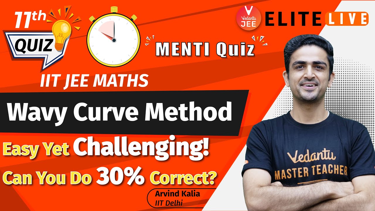 Wavy Curve Method IIT JEE [Revision with Menti Quiz] | JEE Maths (11th) | JEE 2023 | VJEE Elite LIVE