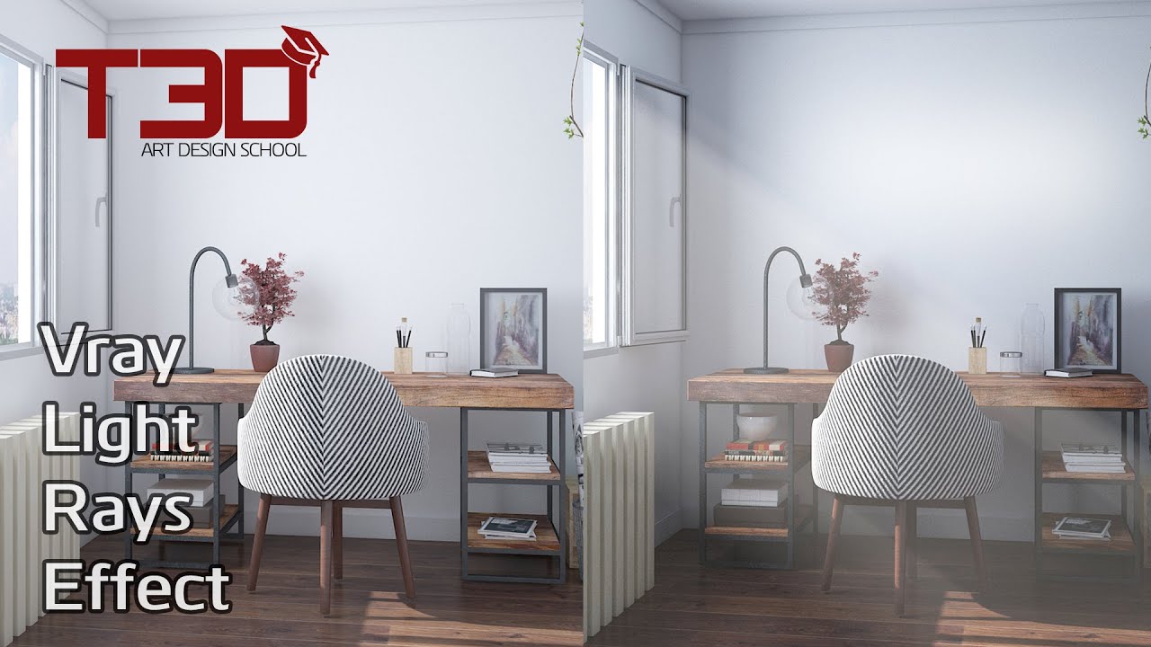 Tạo hiệu ứng tia sáng ánh nắng mặt trời sử dụng 3ds Max và Vray - God Rays Sun Light