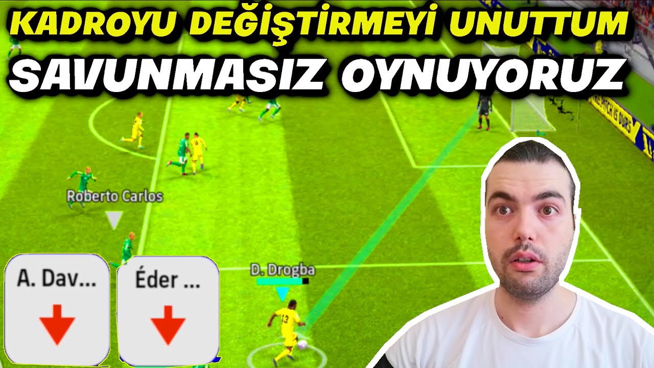SAVUNMASIZ KALDIK 😱 KADROYU DEĞİŞTİRMEYİ UNUTTUM ( eFootball 2023 Mobile Gameplay )
