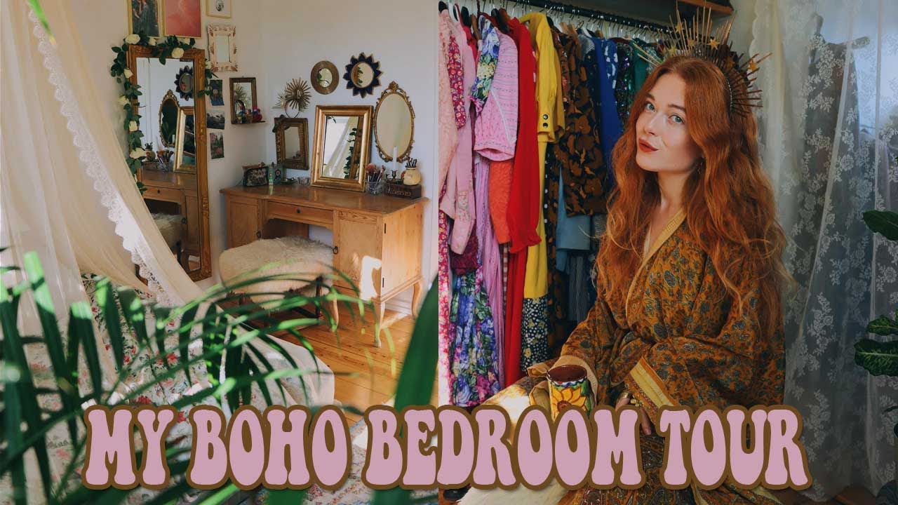 My Updated Boho Bedroom Tour | Post Makeover