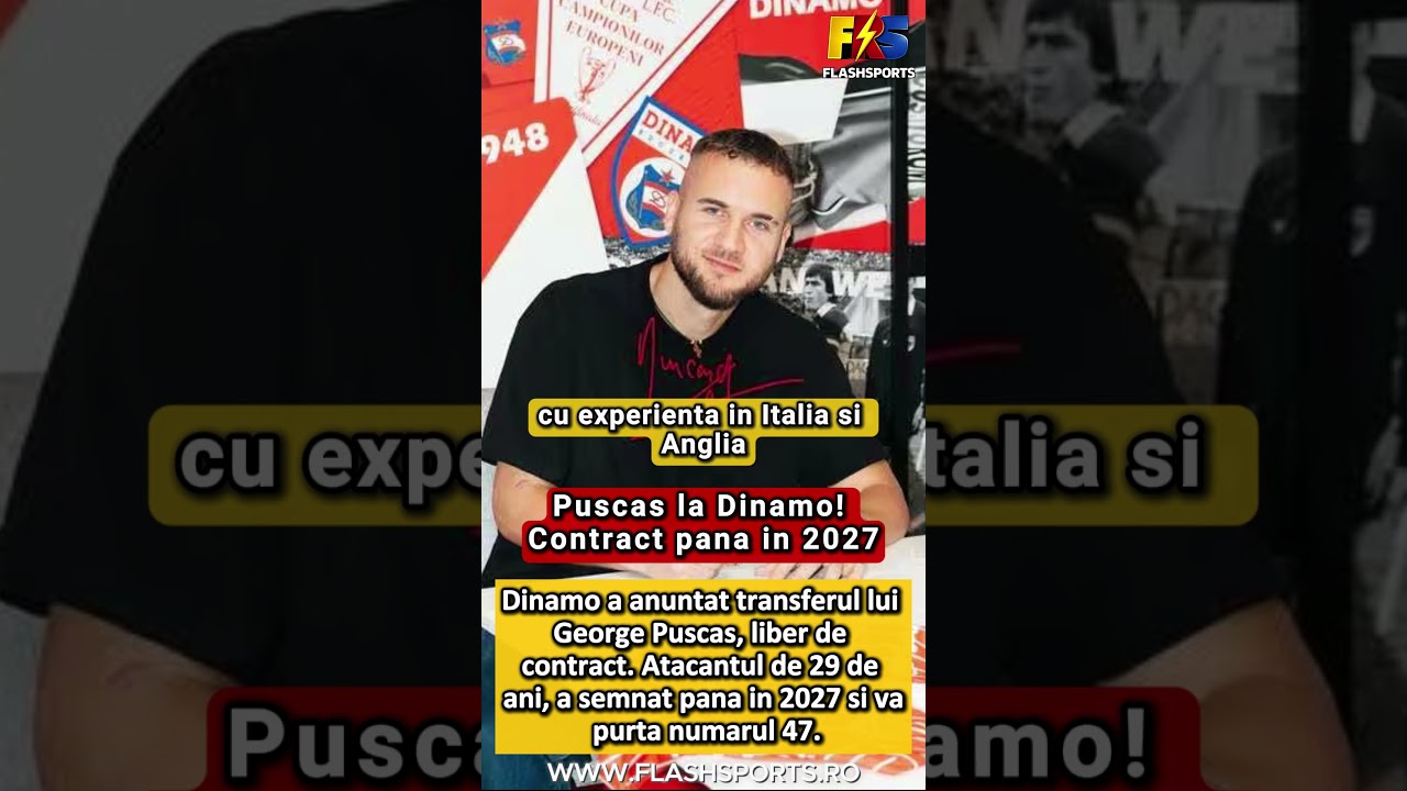 Puscas la Dinamo! Contract pana in 2027