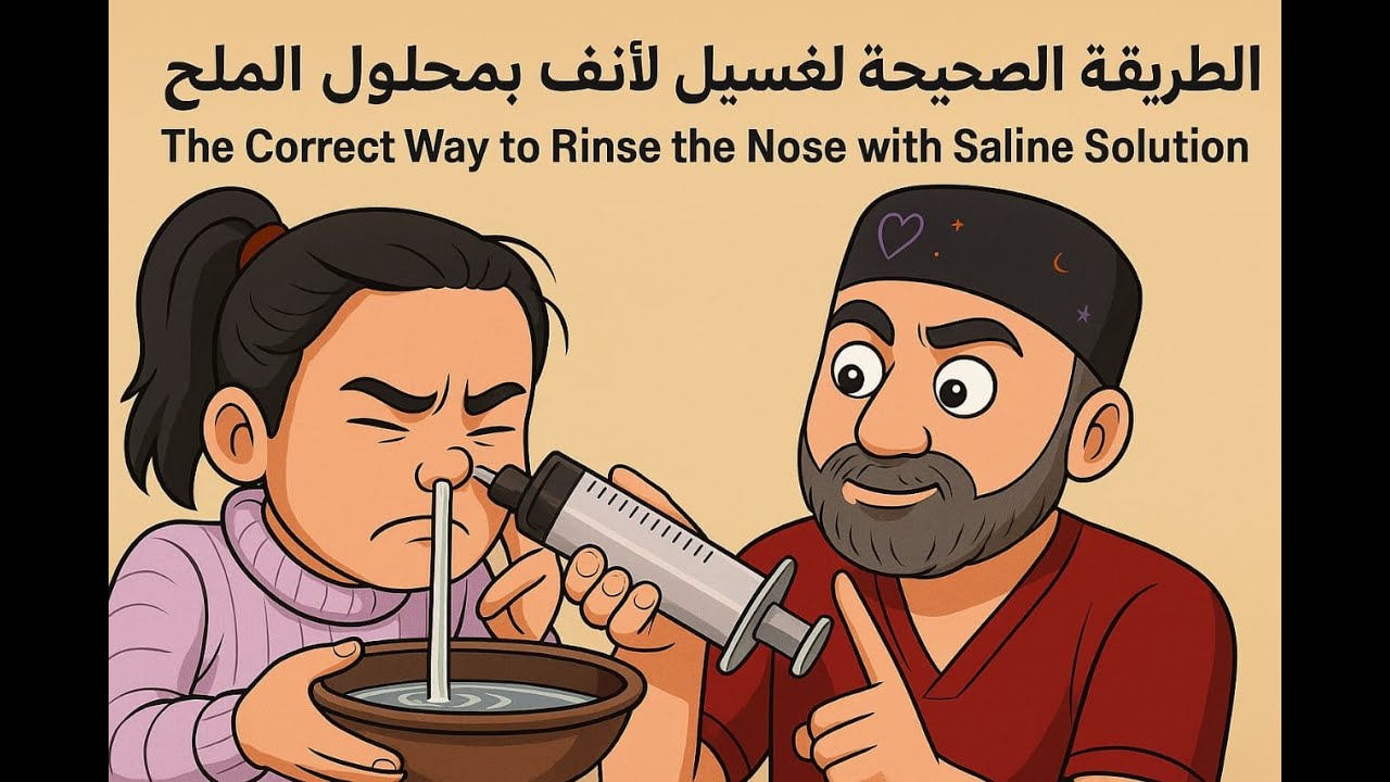 الطريقة الصحيحة لغسيل الجيوب الأنفية بمحلول الملح 👃💧