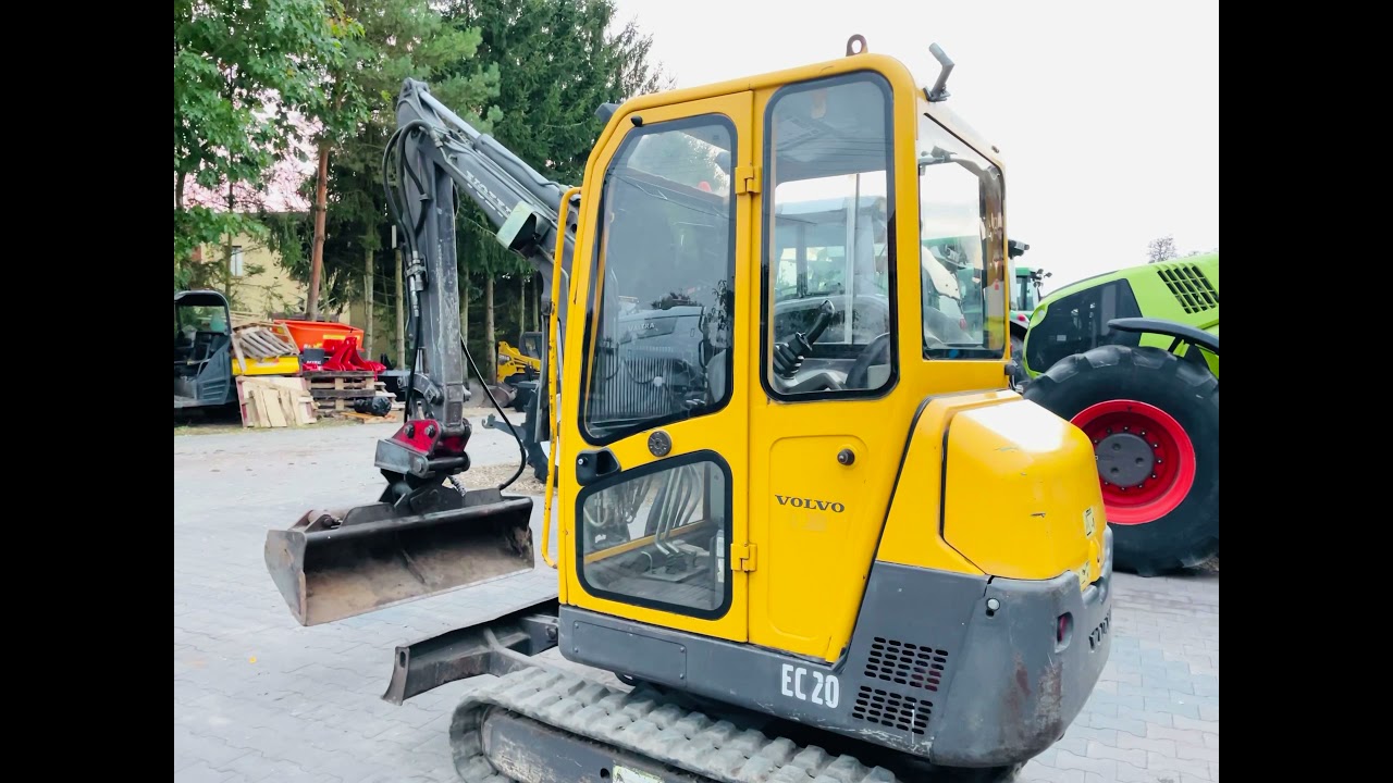 Minikoparka VOLVO EC20 na sprzedaż, SPRZEDANA, 3 łyżki, prezentacja, SOLD *PESTROL*