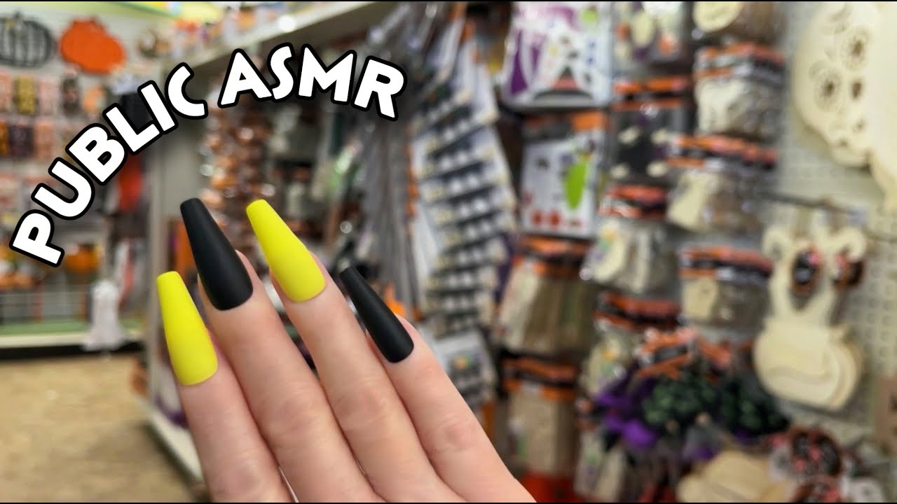 PUBLIC ASMR TINGLES ✨TAPPING & SCRATCHING ON EVERYTHING + SOME CRINKLES HERE & THERE