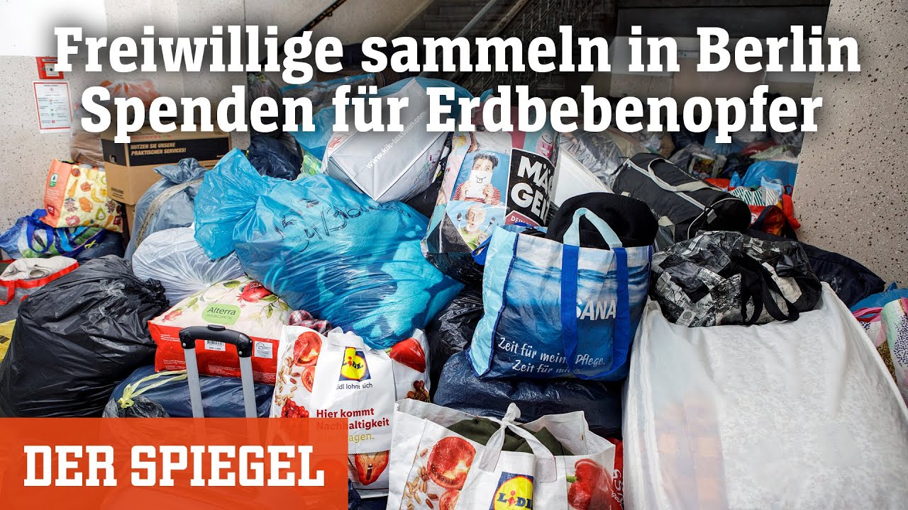 Freiwillige sammeln in Berlin Spenden f&uuml;r Erdbebenopfer: &raquo;Klar, schnell und proaktiv&laquo; | DER SPIEGEL