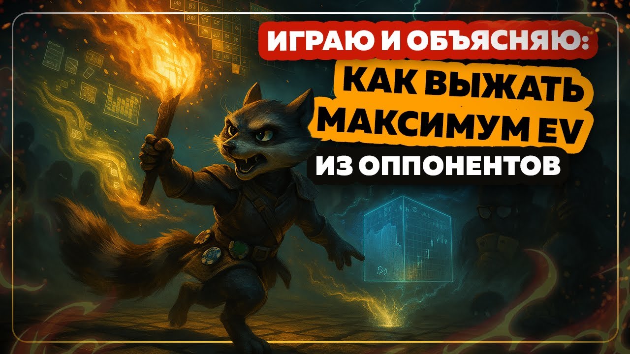 Играю и объясняю: как выжать максимум EV из оппонентов #покер #покеробучение #poker