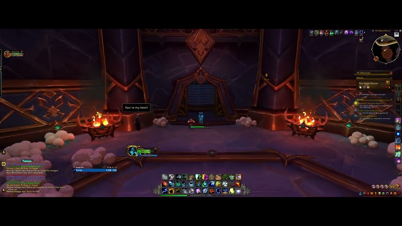 Tier 8 Delve - Elemental Shaman - World of Warcraft TWW - Ultrawide