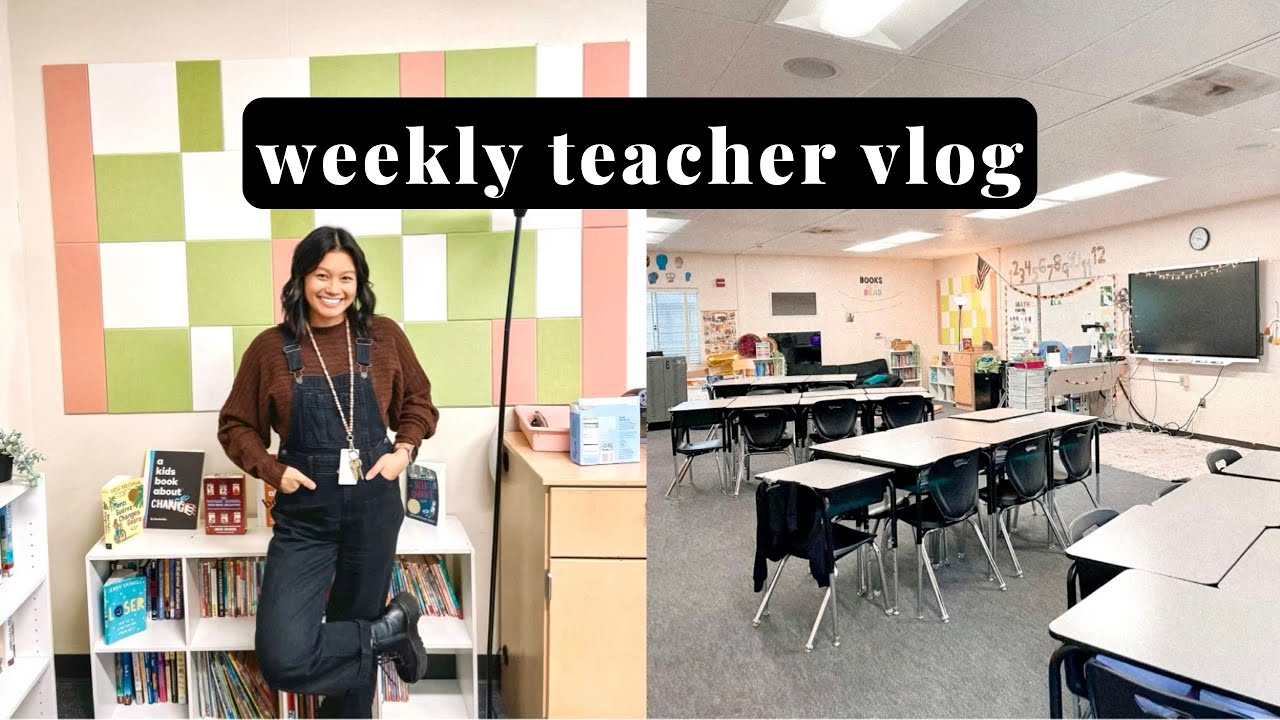 WEEKLY VLOG | how I set up 5th grade conferences, rearranging the room!!!