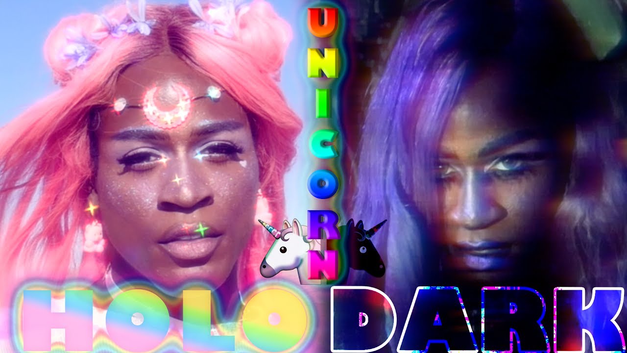 ♡HOLO 2 DARK UNICORN MAKEUP♡