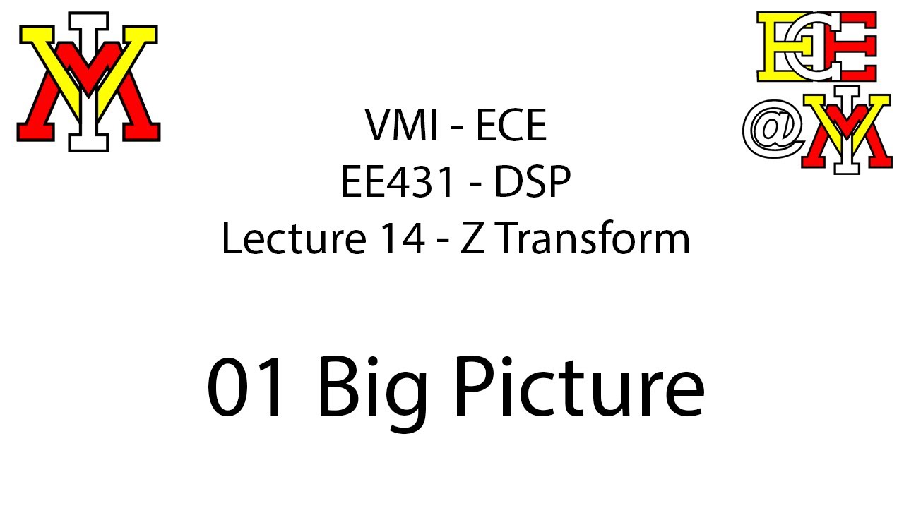 EE431 - 14 Z Transform - 01 Big Picture