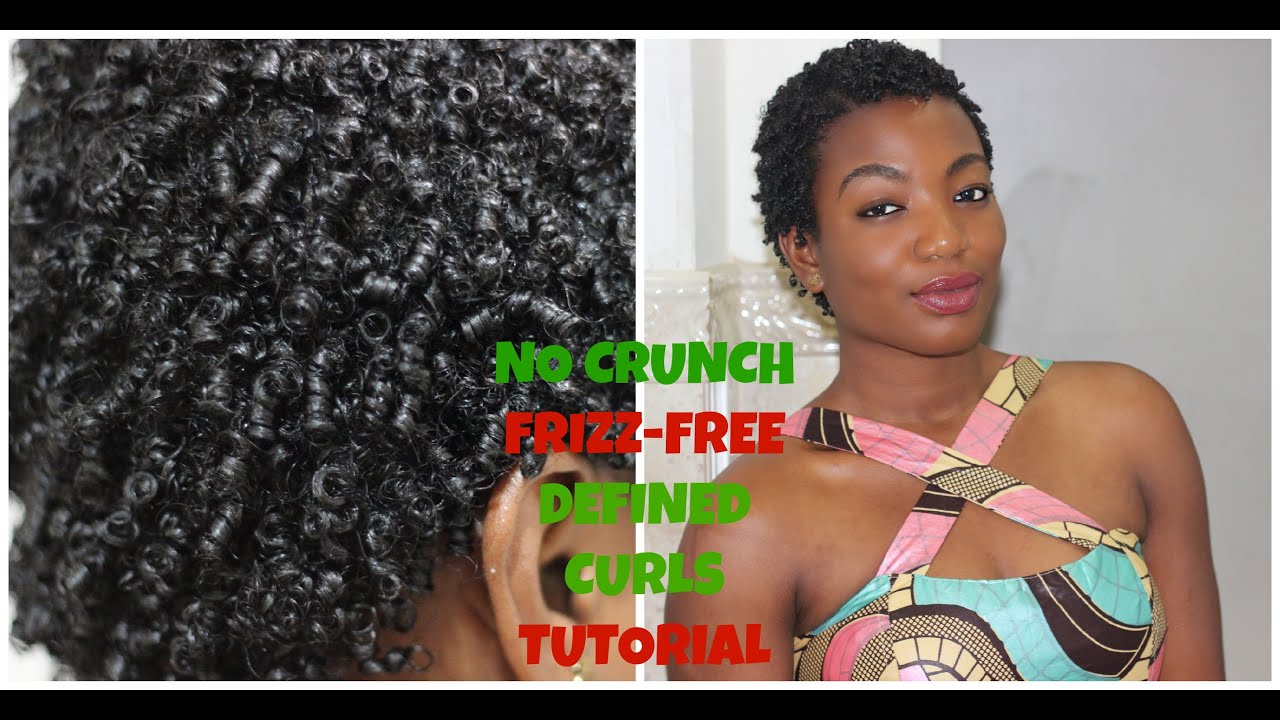Type 4 Natural Hair| TWA Styles| No Crunch, Frizz-Free, Defined Curls/Coils Tutorial!