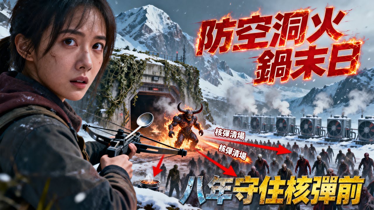 【全文十五分鐘已完結|一口氣看末世生存系列】防空洞火鍋店開業！末世前投資十台柴油機+連弩圍網，八年守住尸潮與進化喪屍王，最後核彈炸平一切