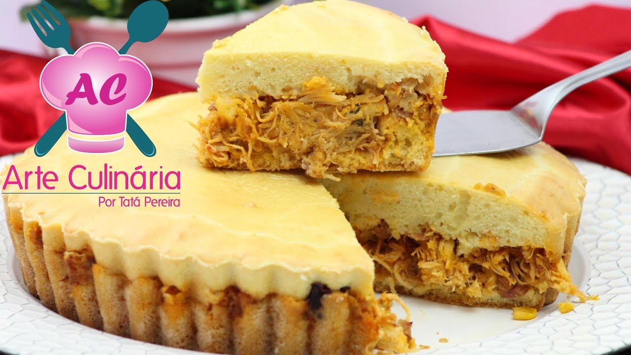 TORTA DE LIQUIDIFICADOR FRANGO COM CALABRESA