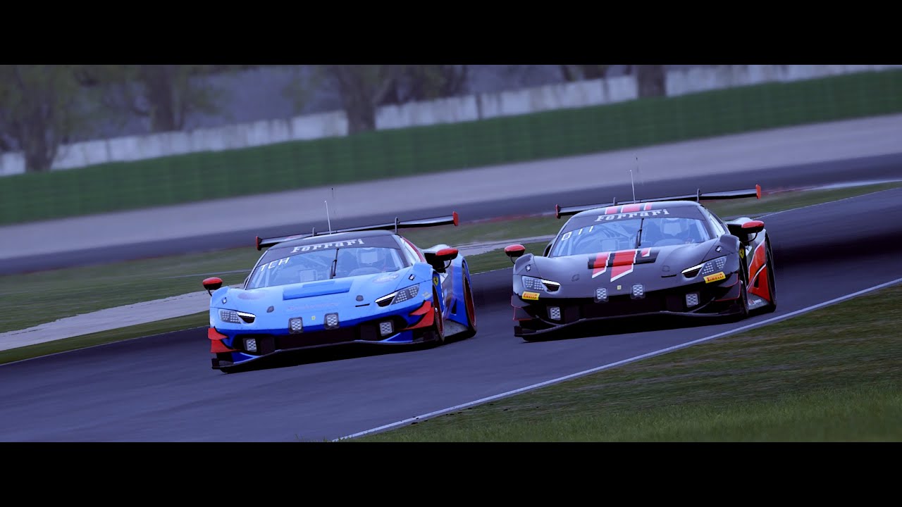 Two Ferraris 296 GT3 Battle | Misano | Assetto Corsa Competizione