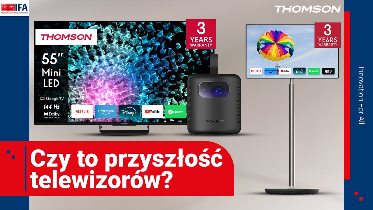 Thomson na IFA 2025 &ndash; telewizor do kampera, MiniLED 43 i GO TV bez kabla