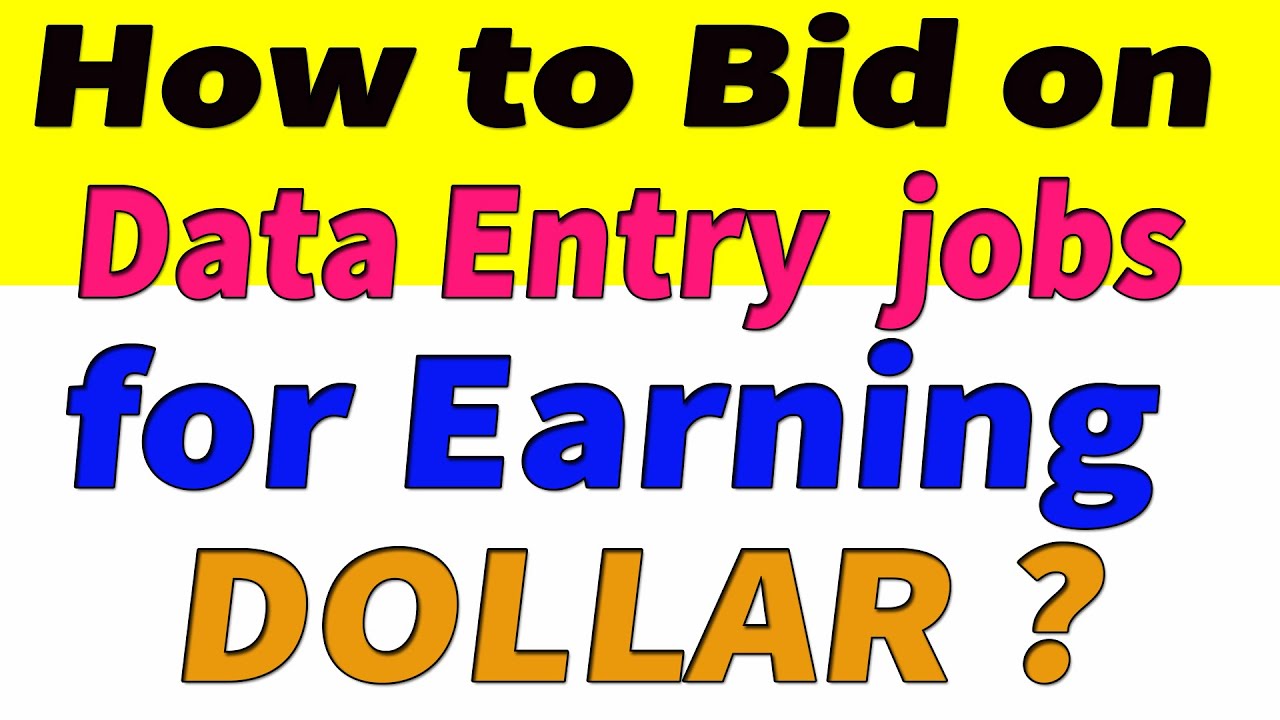 Data Entry Jobs in 2020