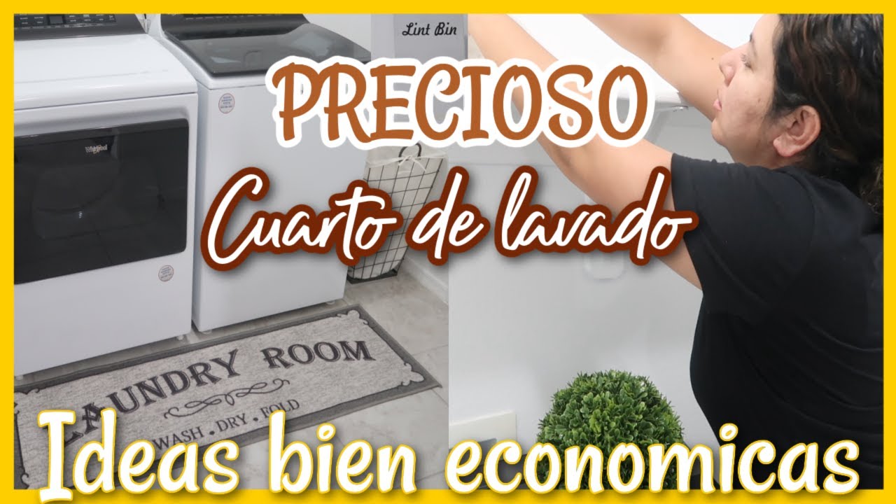 TRANSFORMACIÓN de Area de LAVADO con poco dinero/ IDEAS Para la lavandería