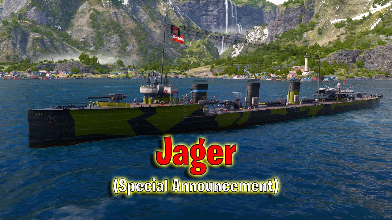 Встречайте «Ягер»! Pan Euro DD 7 уровня (World of Warships Legends) + БОЛЬШОЕ объявление